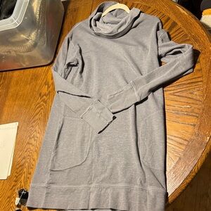 Athleta Gray Cowl Neck Sweater